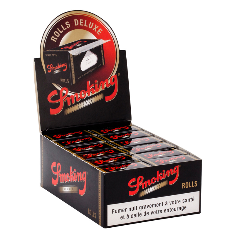 Smoking - Bte de 24 Rouleaux de 4m de feuilles à rouler Rolls Deluxe