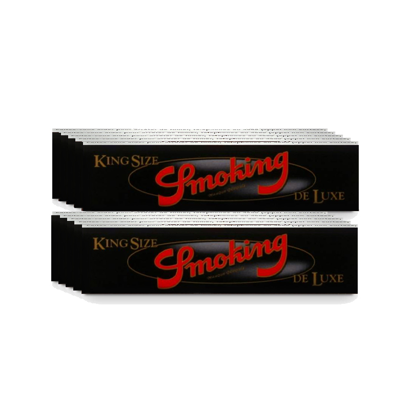 Lot De 10 Carnets Smoking Feuilles Slim Deluxe King Size (33F/Carnet)