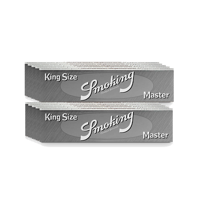 Lot De 10 Carnets Smoking Feuilles Master King Size Slim (33F/Carnet)