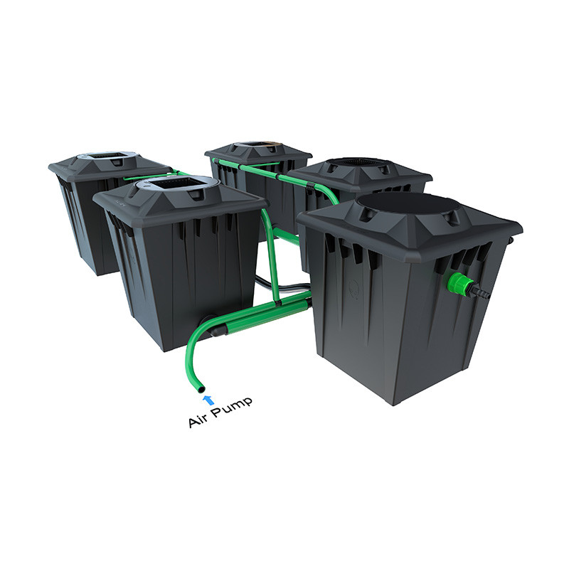 ALIEN RDWC BLACK 4POTS 20L RESERVOIR 120L