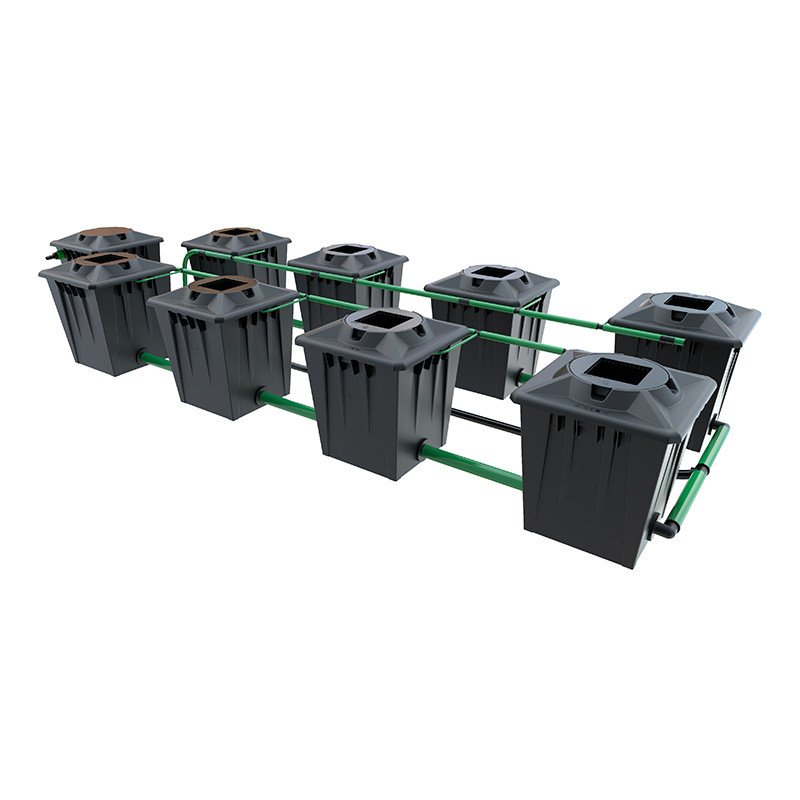 ALIEN RDWC BLACK 8POTS 20L RESERVOIR 120L