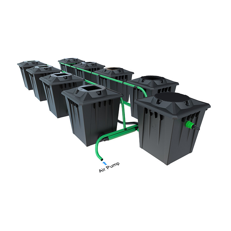 ALIEN RDWC BLACK 8POTS 20L RESERVOIR 120L