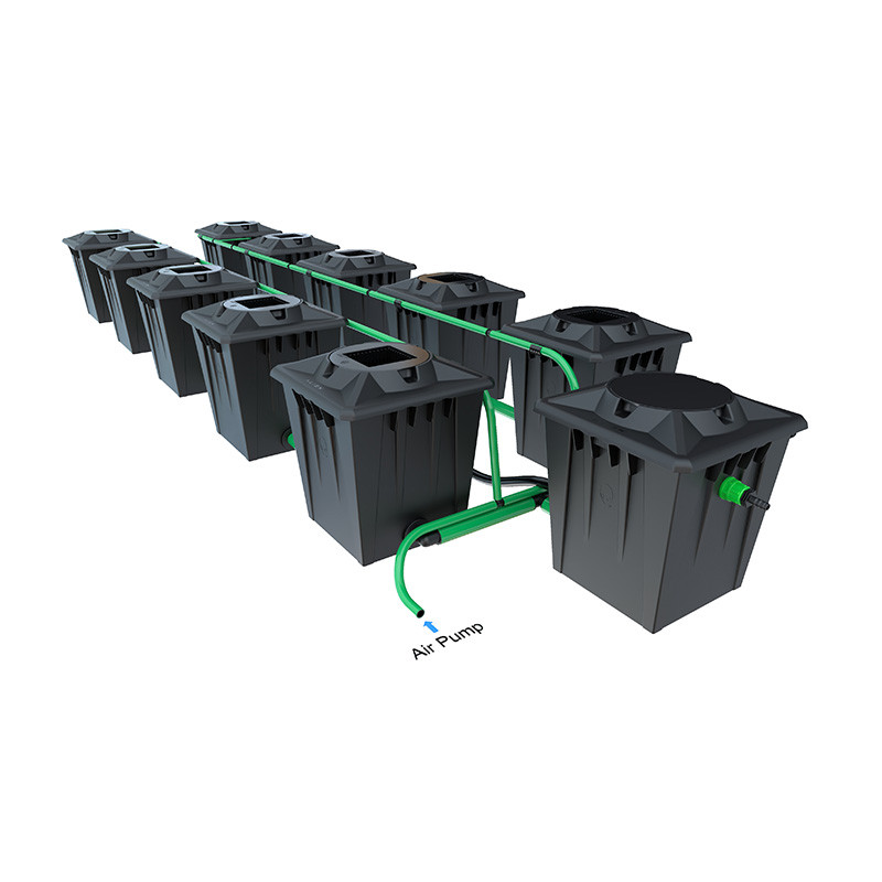 ALIEN RDWC BLACK 10POTS 20L RESERVOIR 120L