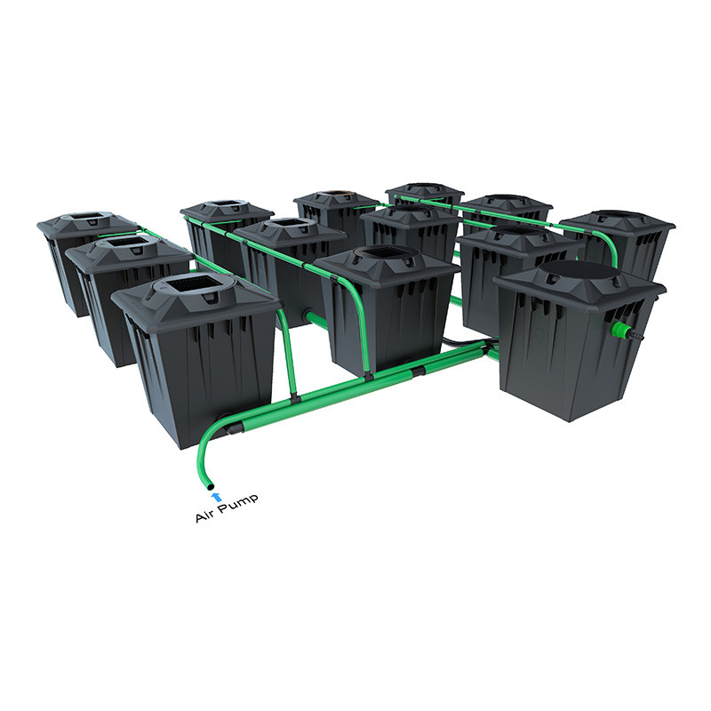 ALIEN RDWC BLACK 12POTS 20L RESERVOIR 120L