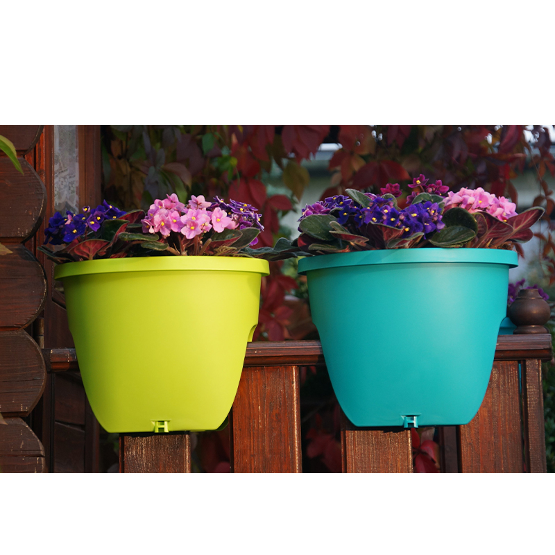 BALCONY FLOWERPOT BALCONIA OVI 30 CM ANTHRACITE