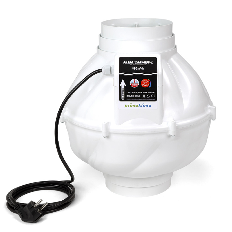 Prima Klima - Extracteur PK160 WHSP-L one speed - insonorisé - 890M³/H