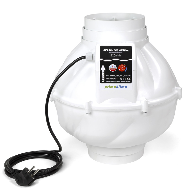 Prima Klima - Extracteur PK160 WHSP-A one speed - insonorisé - 1000m3/h