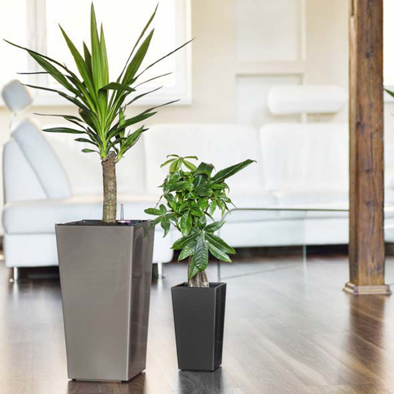 IN- & OUTDOOR POT ELISE GLOSS 30 CM TAUPE