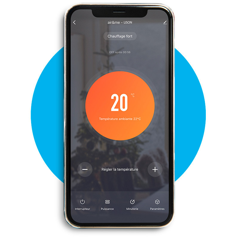 Air & Me - Riscaldatore intelligente connesso Lison - Nero - 30m