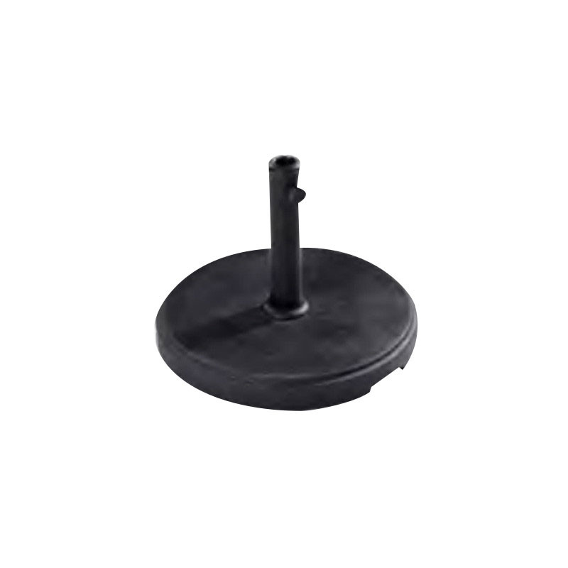 Hairie-Grandon - Pied de parasol rond grainé 15 Kg ciré noir