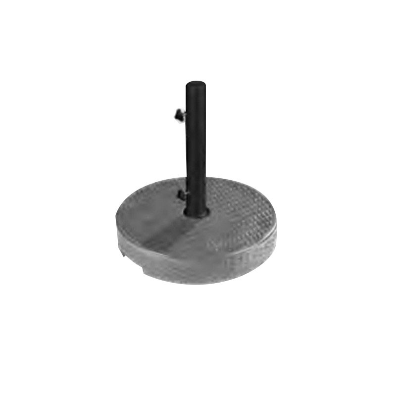 Hairie-Grandon - Pied de parasol rond rotin ton zinc 35 Kg