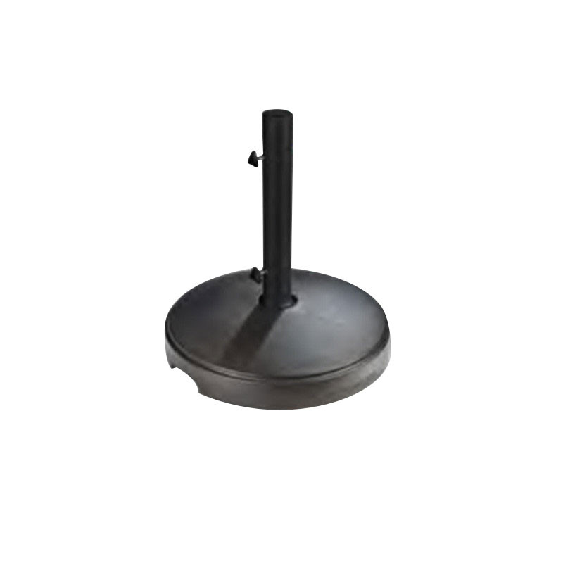 Hairie-Grandon - Pied de parasol rond grainé- Ton ardoise 35 Kg