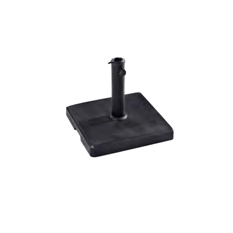 Hairie-Grandon - Pied de parasol carré grainé 15 Kg ciré noir