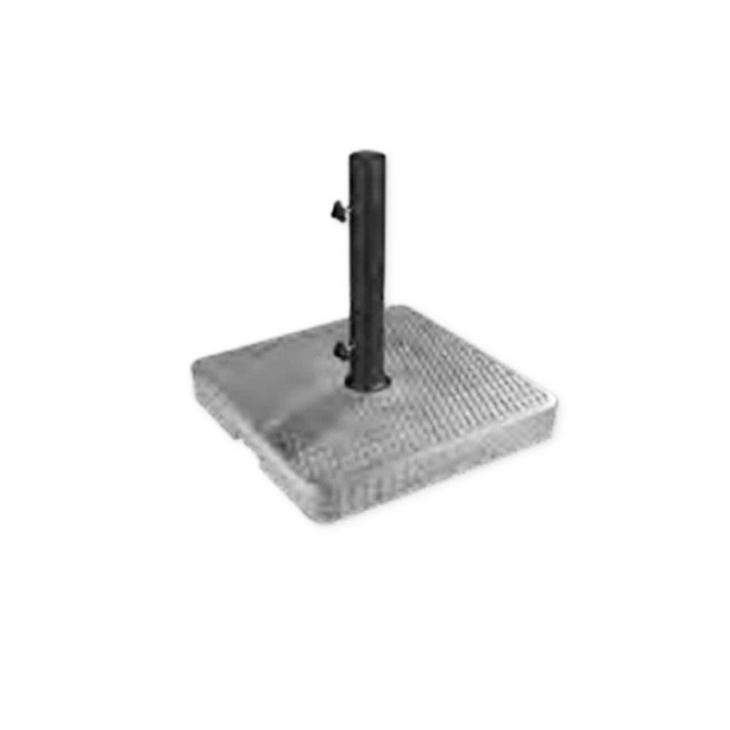 Hairie-Grandon - Pied de parasol lisse - Ton zinc - 35 Kg