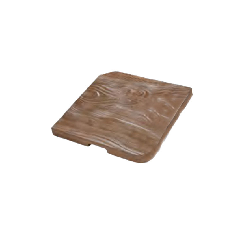 Hairie-Grandon - Dalle pour Piètement de parasol - Ton bois 20 Kg - Lot de 4