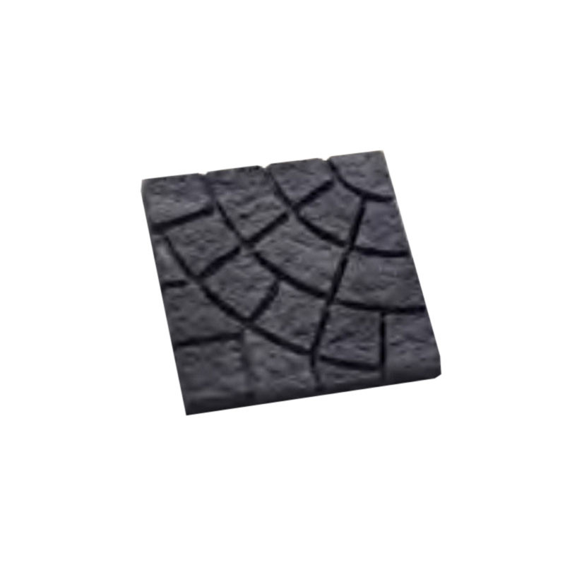 Hairie-Grandon - 1/4 de rosace petit pavé - Ton ardoise lot de 4