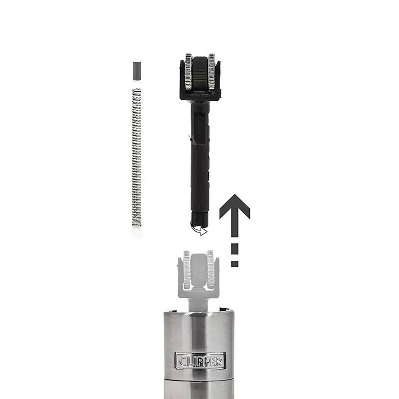 Refillable metal lighter CP11RH - Biker - Clipper