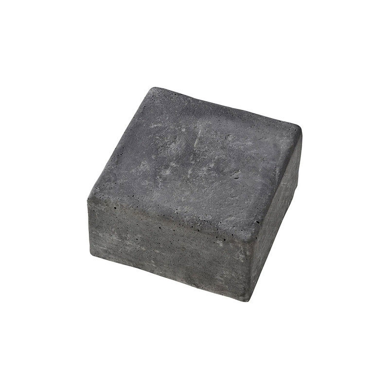 Hairie-Grandon - Pavé Touraine 12X12X7 - Ton anthracite - Lot de 12
