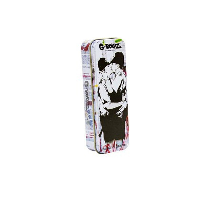 G-Rollz - Boite métal - Banksy's Graf - Cop on cop - 12x4x2.5cm