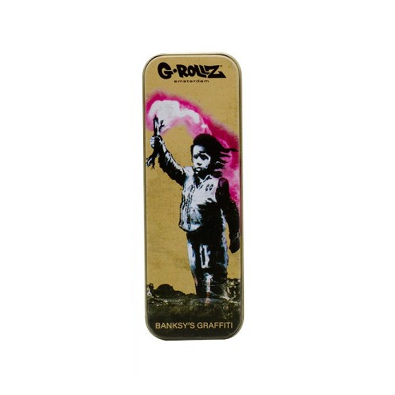 G-Rollz - Boite métal - Banksy's Graf - Torch boy - 12x4x2.5cm