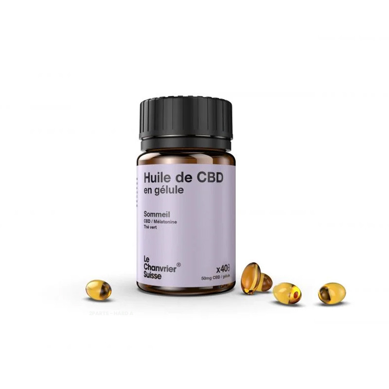 Le chanvrier suisse - 40 gelules CBD sommeil - 50mg