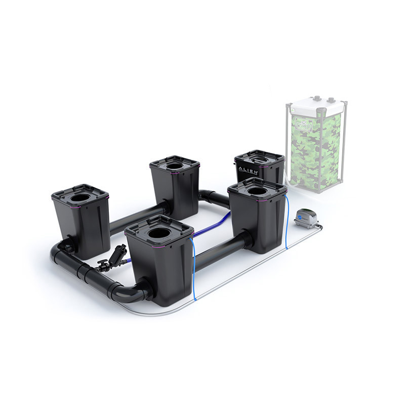 Alien Hydroponics - RDWC PRO System - 4 x 55L