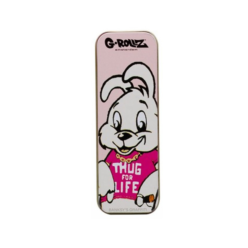 G-Rollz - Boite métal - Banksy's Graf - Thug For Life - 12x4x2.5cm