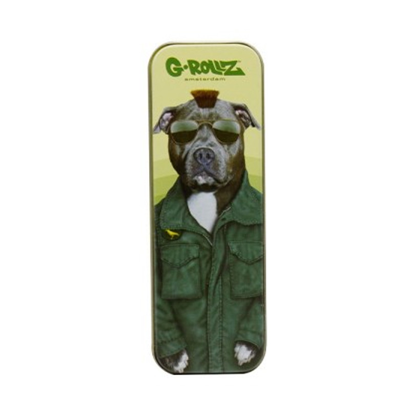 G-Rollz - Boite métal - Lunette noir pets rock - 12x4x2.5cm