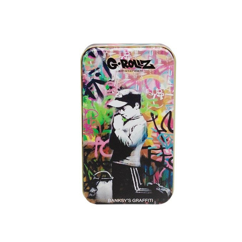 G-Rollz - Boite métal - Banksy's Graf -Prière enfant - 11.5x6.5x2.3cm