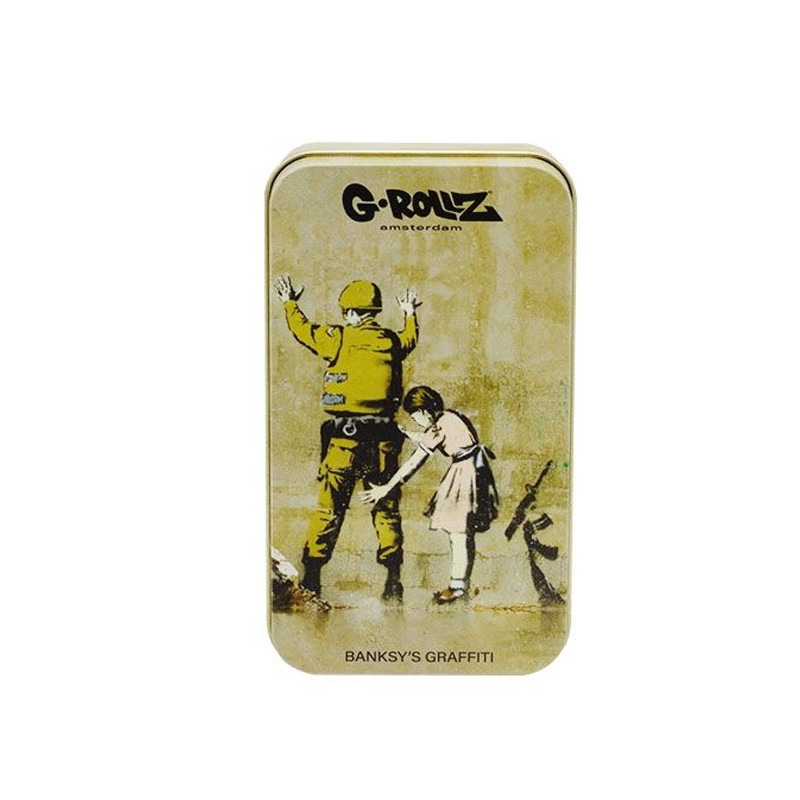 G-Rollz - Boite métal - Banksy's Graf - Fille soldat -11,5x6,5x2.3cm