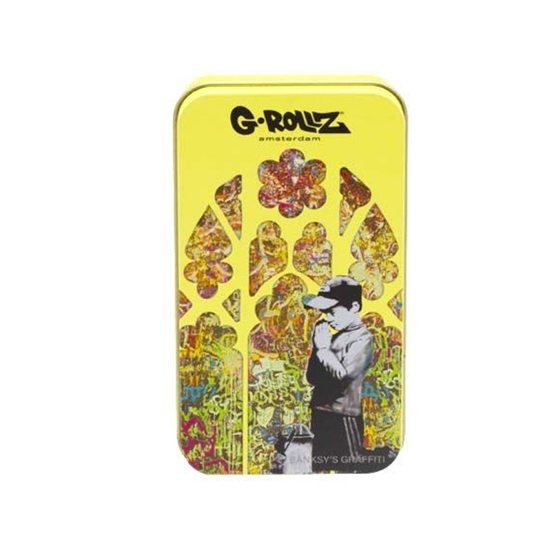 G-Rollz - Boite métal - Banksy's Graf - Prière enfant - 11.5x6.5x2.3cm