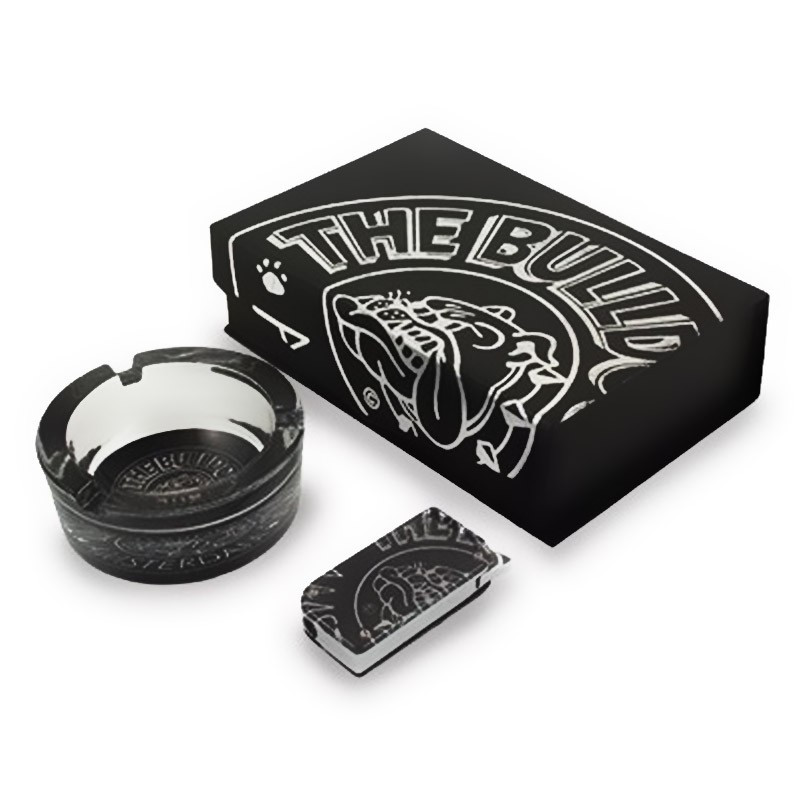 The Bulldog - Boite cadeau - Cendrier + Briquet