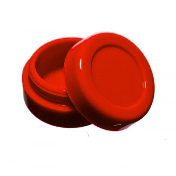 wax Boîte silicone diamètre 3,6 cm rouge
