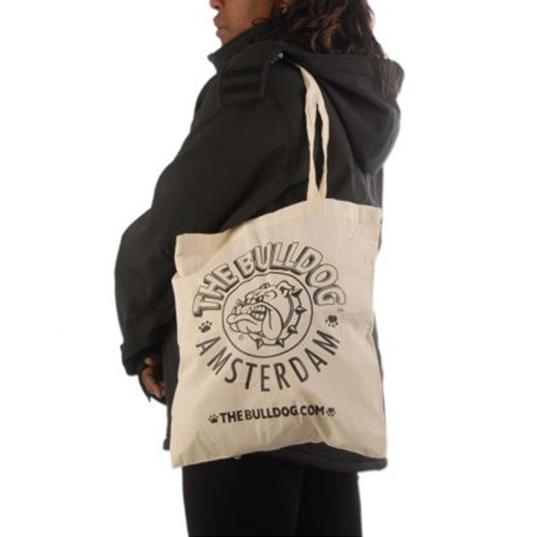 The Bulldog - Vintage bag in ecru cotton