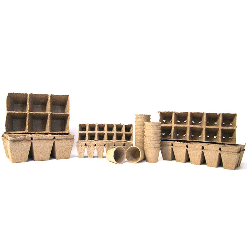 VG Garden - 36 pots carrés en tourbe - 6x6cm