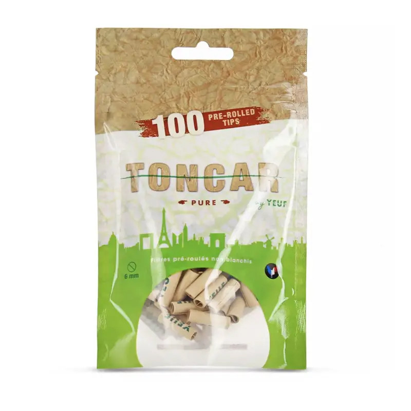 Yeuf - Sachet de 100 filtres Toncar - Non blanchis