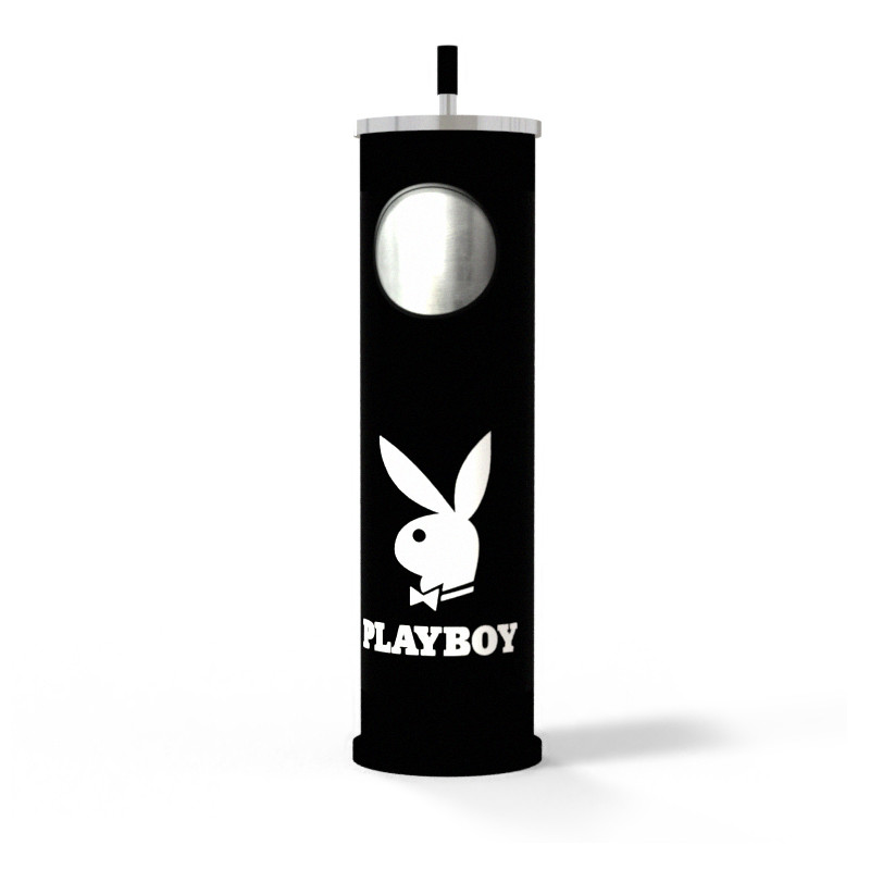 Playboy - Cendrier Poussoir noir - Hauteur 60cm