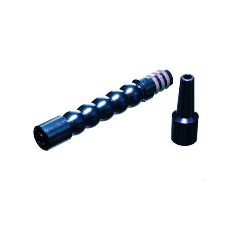 Embout chicha - Adaptateur pour tuyau silicone - Métal bleu