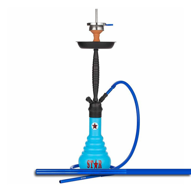 Amy Star - Chicha vase bleu cheminée noire - 65cm