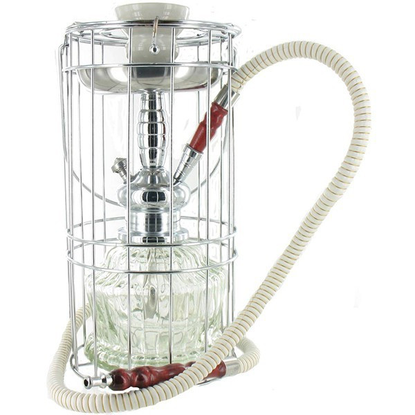 Atomic - Chicha panier blanc avec tuyau - 30cm