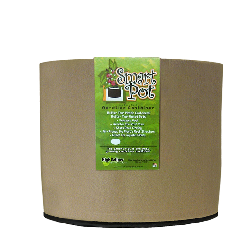 Smart Pot Original - Vaso geotessile beige da 5 galloni 19L