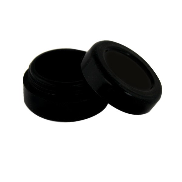 wax Boîte silicone diamètre 3,6 cm noire