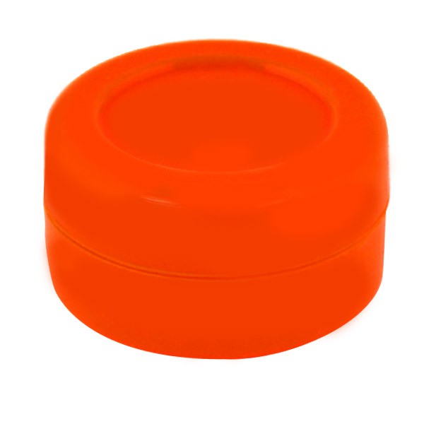 Boîte silicone diamètre 3,6 cm orange