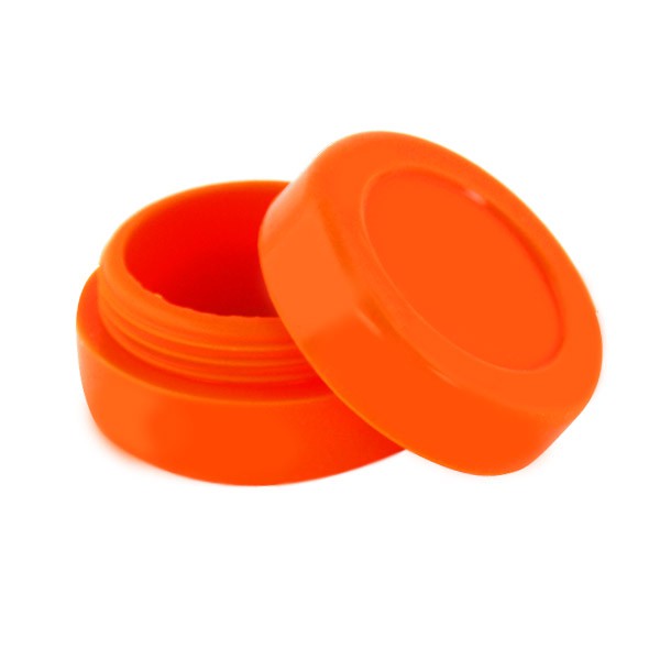 Caja de silicona diámetro 3,6 cm naranja