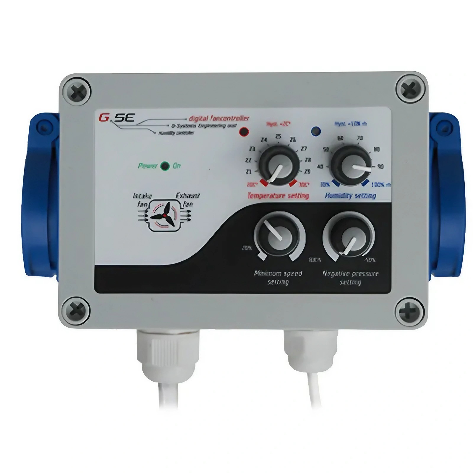 GSE - Controlador de humidade, temperatura e VPD para 2 ventiladores - 16A