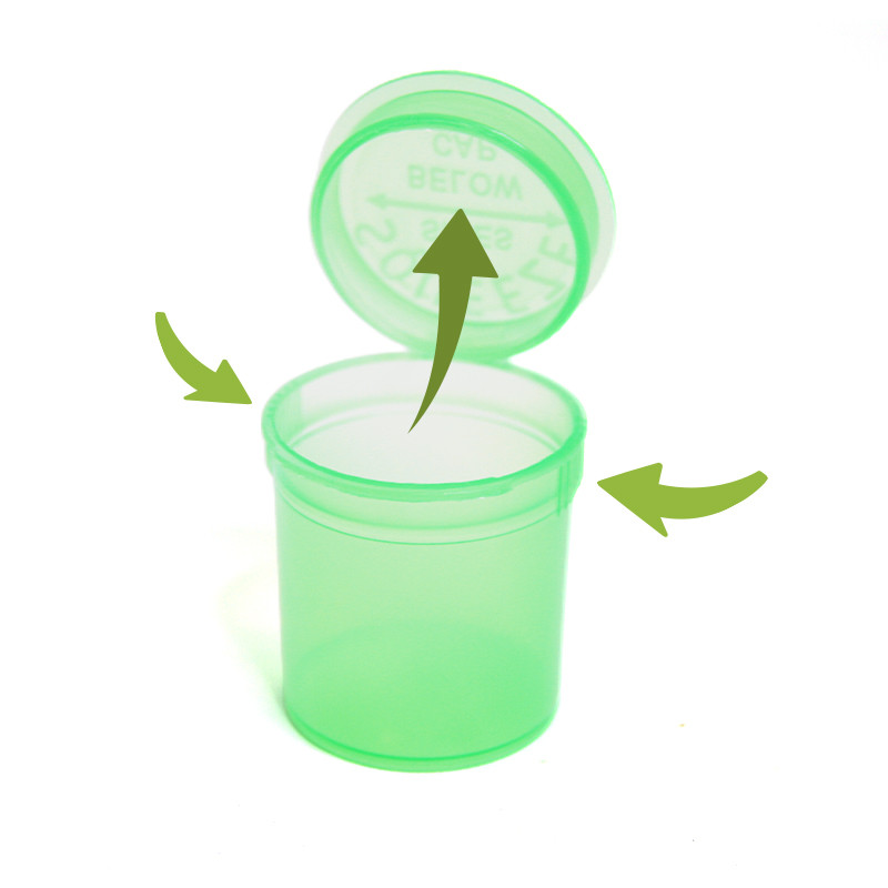 Boite pop up squeeze 20ml - Vert