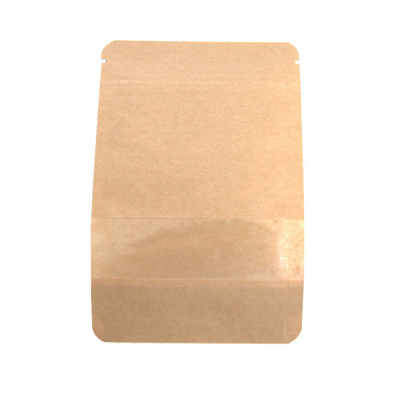 Lot de 100 sachets - 100ml - Kraft - Transparent