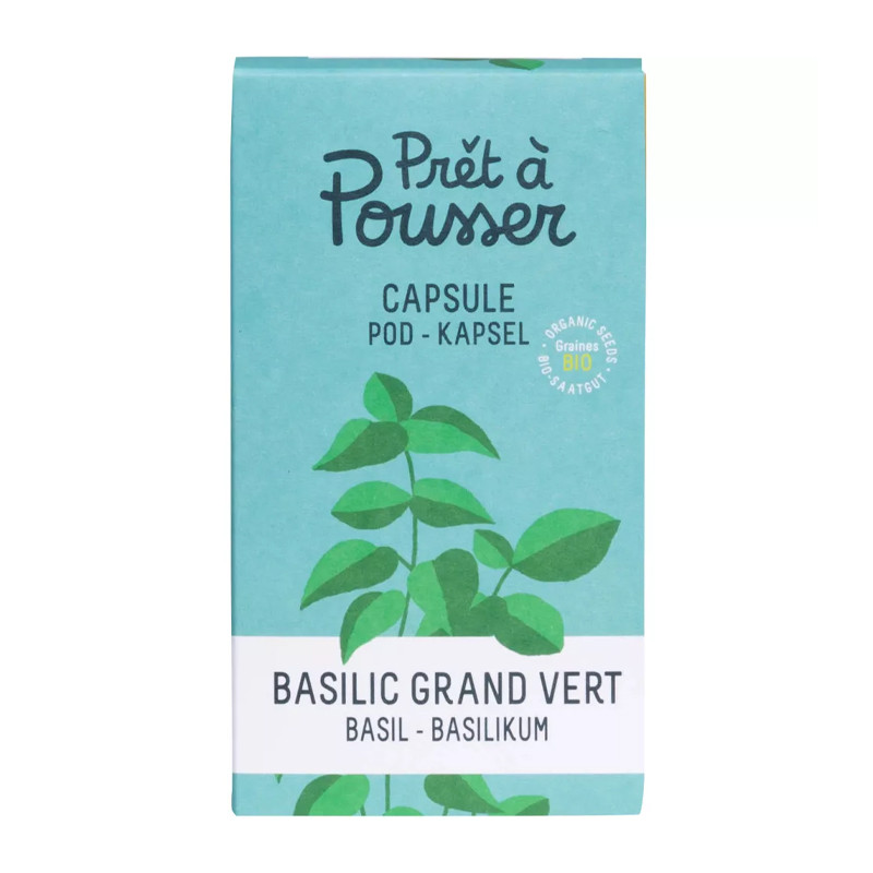 Prêt à pousser - Capsule de basilic grand vert