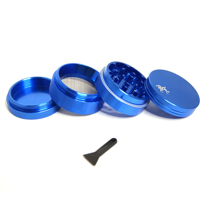 Grinder 4 part aluminium - Bleu - 40mm