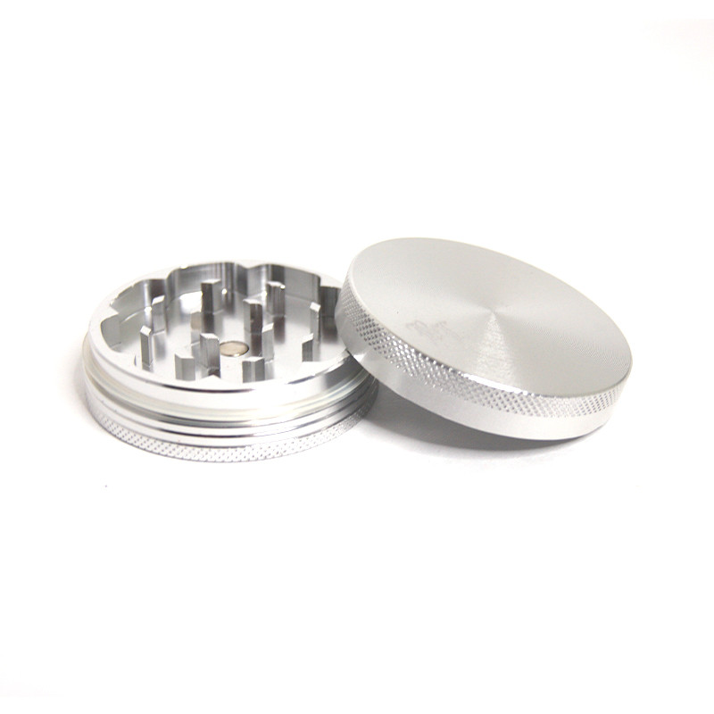 Smerigliatrice 2 parti in alluminio - Silver - 55 mm